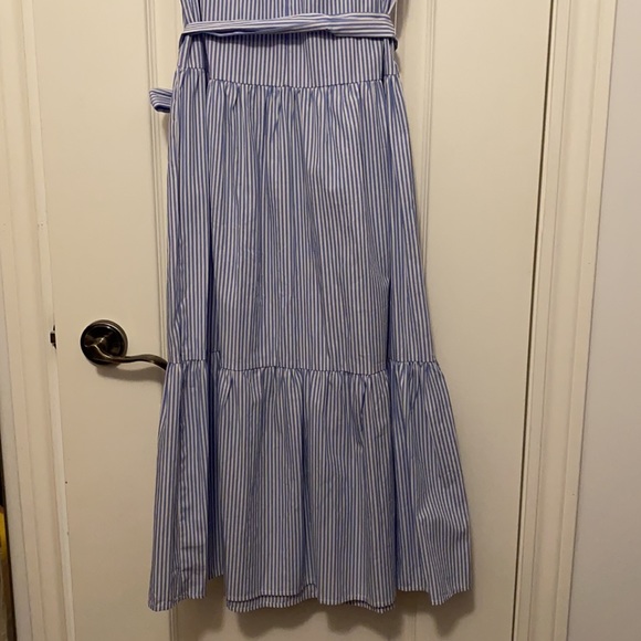 Who What Wear mock neck midi dress in stripes xs - Picture 9 of 9